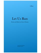 Let Us Run SA choral sheet music cover